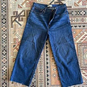 Madewell - women's jeans - size 31 - wide leg crop